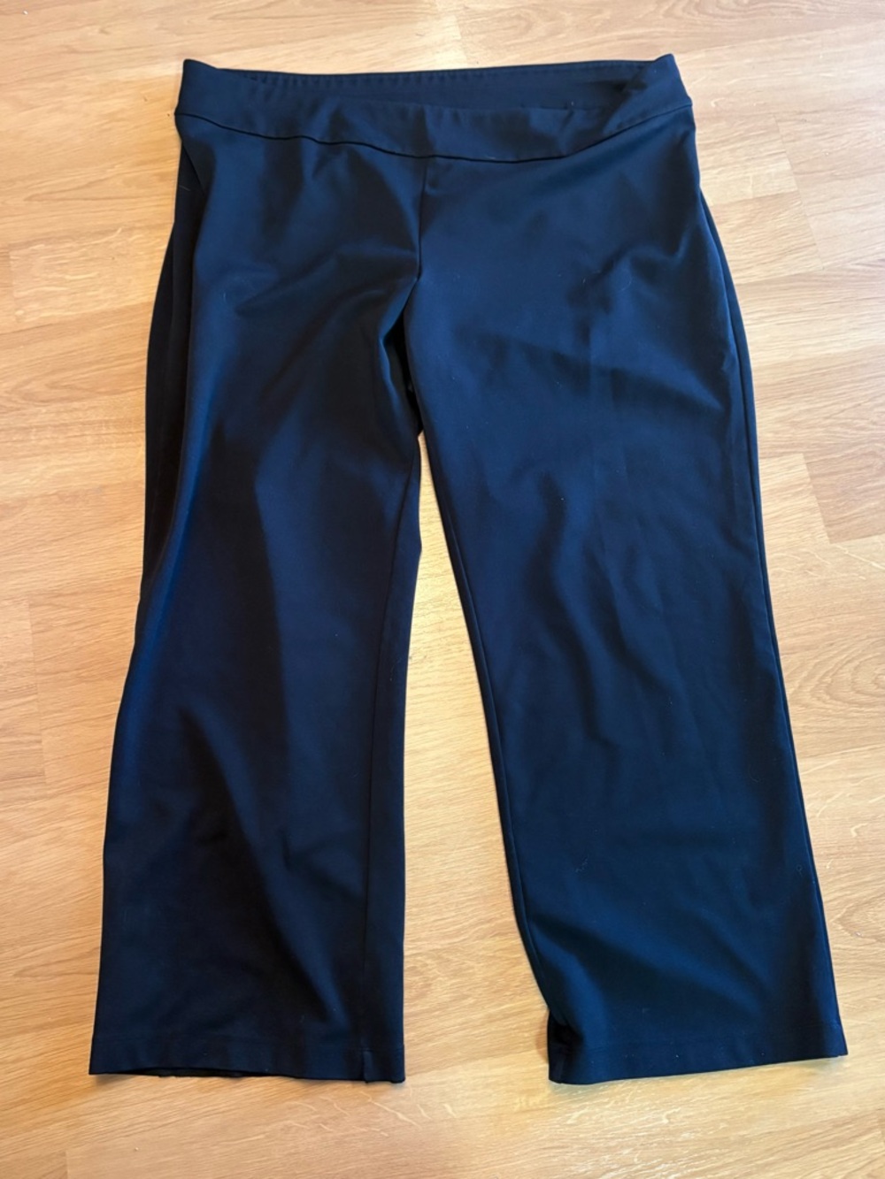 Lane Bryant Black Knit Stretch Pants